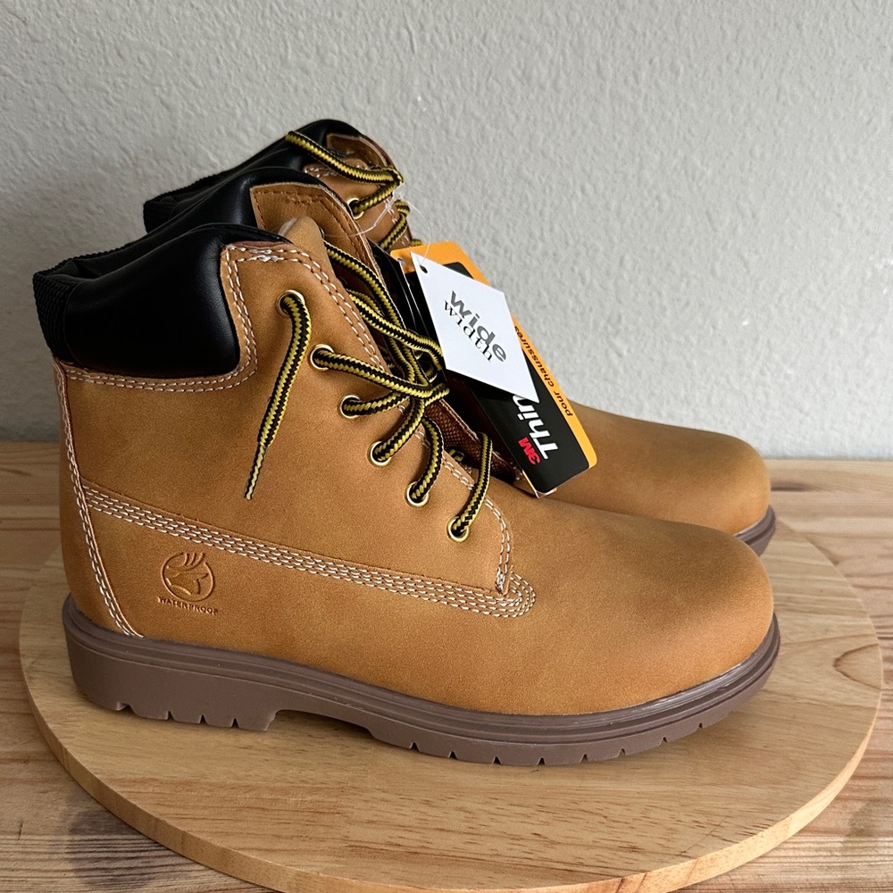 Deer Stags Little & Big Kid Boys Mak2 Block Heel Hiking Boots Wide Width 5.5wide